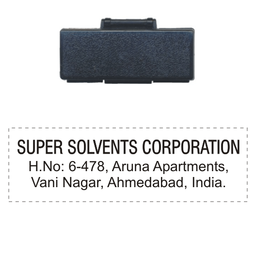 Pocket Address Rubber Stamp