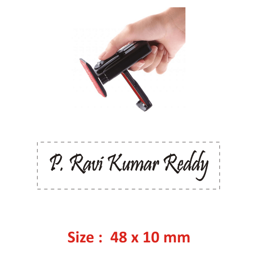 Shiny Handy Rubber Stamp